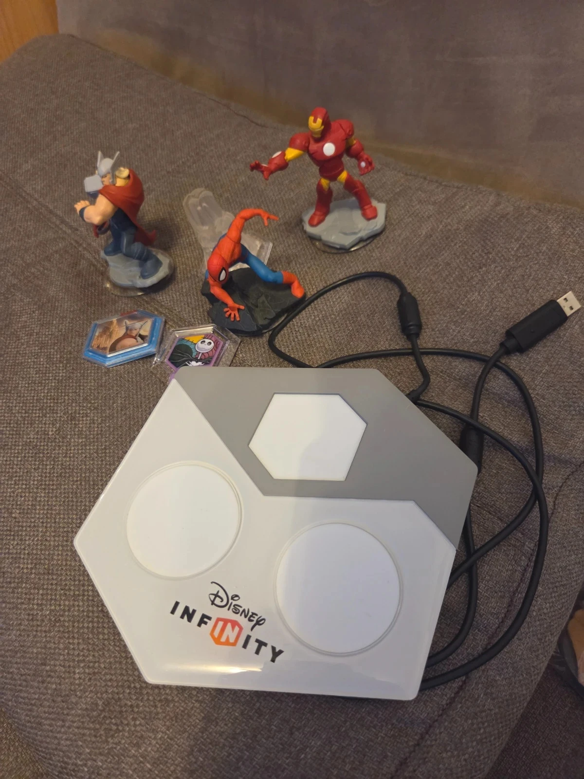 💜3 Figurine + power disque + le transparent + le plateau Disney infinity 2.0